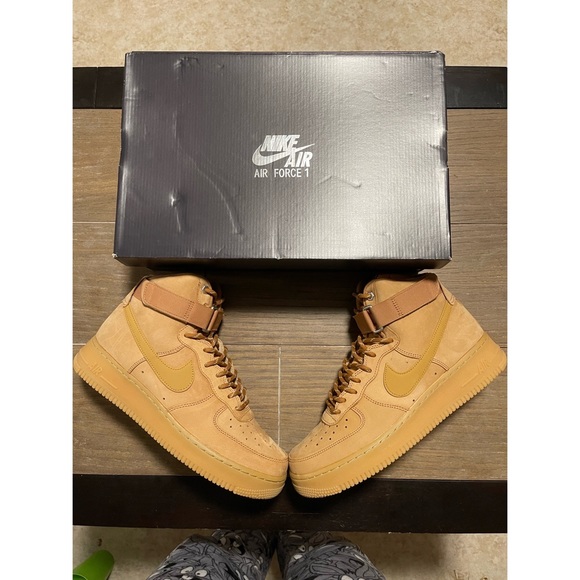 (2017) AIR FORCE 1 HIGH '07 LV8 WB 'FLAX' - Picture 6 of 16